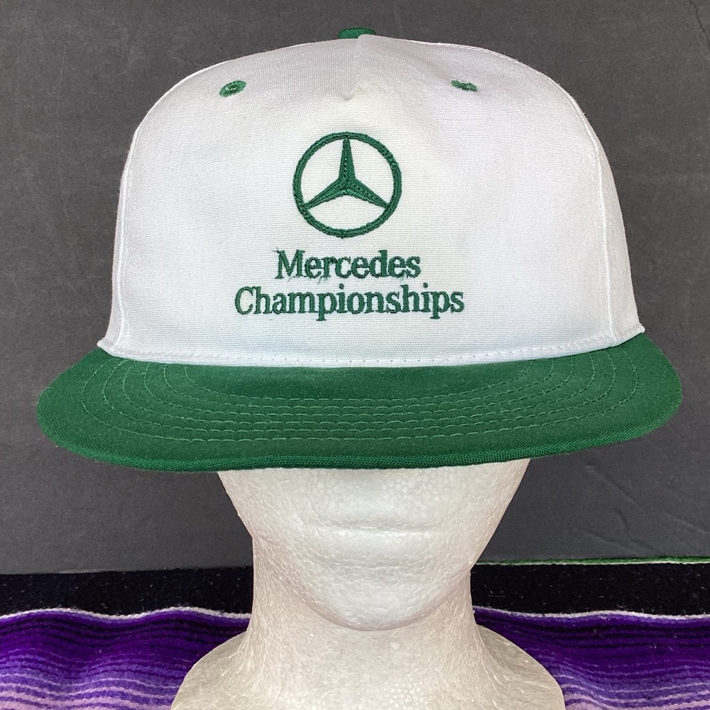 Vintage A Texace Mercedes Championship Golf adjustable hat made in USA